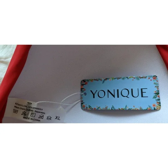 Halter Top Padded Swimsuit Top Bathing Suit Size XL - Picture 9 of 9